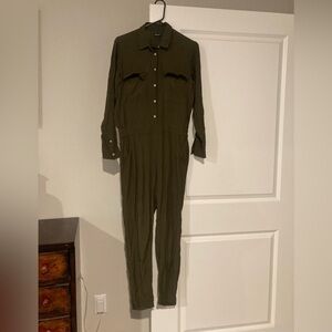 Madewell Womens Dark Olive Jumpsuit